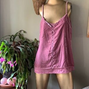 NWOT Daniel Rainn Velvet Rose Camisole
